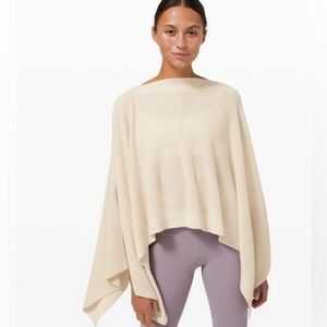 LULULEMON OS Forward flow poncho waffle oversized trendy corpcore casual sweater